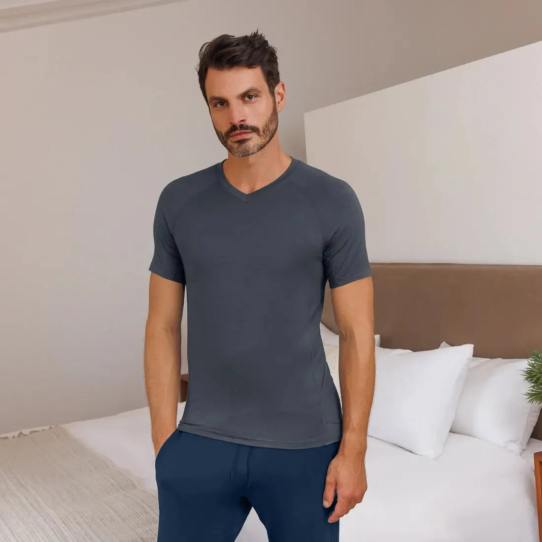 NATTWELL™ Men's T-Shirt V-Neck - Various Colours