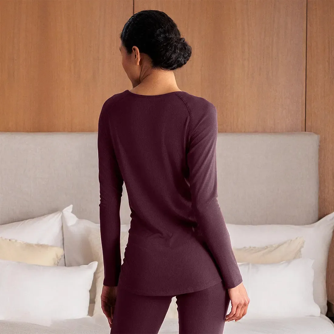 NATTWELL™ Women's Long Sleeve Top Rib - Various Colours