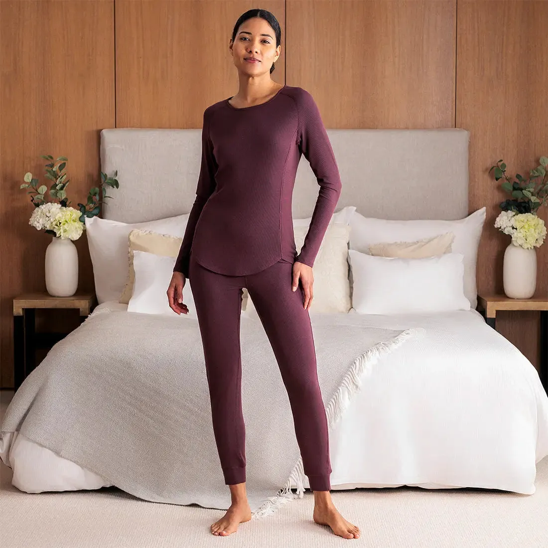 NATTWELL™ Women's Long Sleeve Top Rib - Various Colours