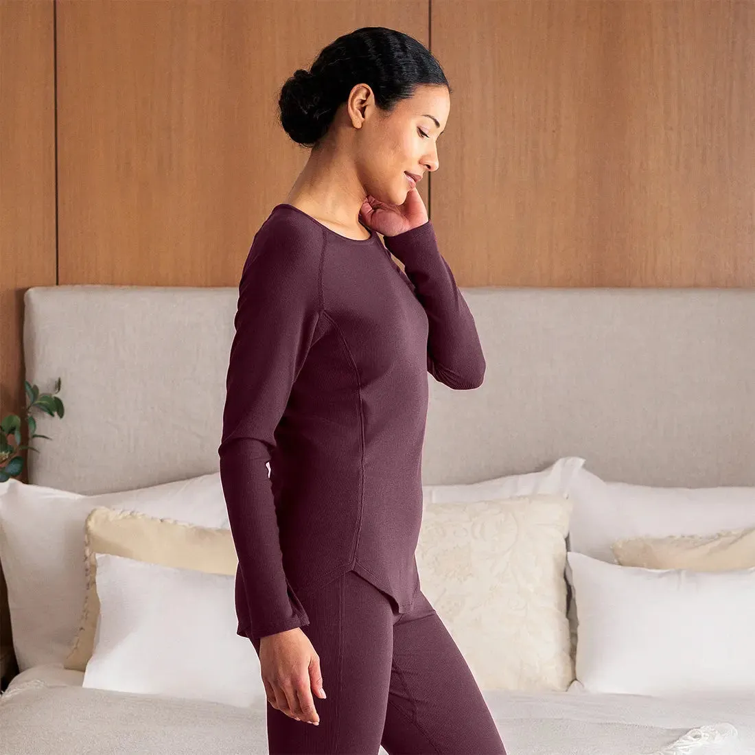 NATTWELL™ Women's Long Sleeve Top Rib - Various Colours