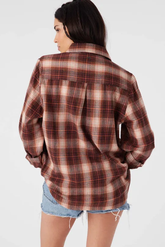ONeill BROOKS FLANNEL OVERSIZED FIT SHIRT - SIERRA