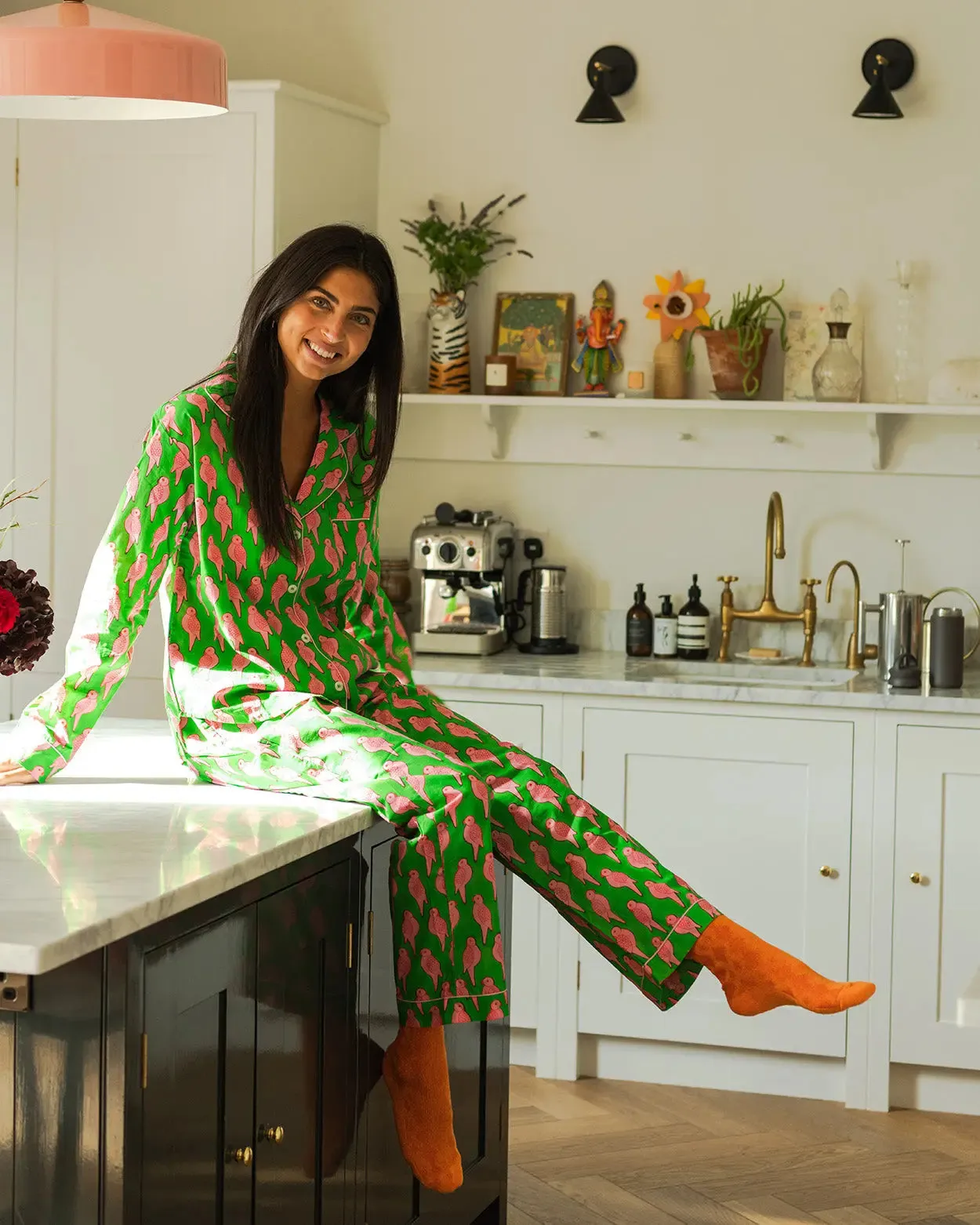 Parrot Women's Cotton Pyjama Trouser Set