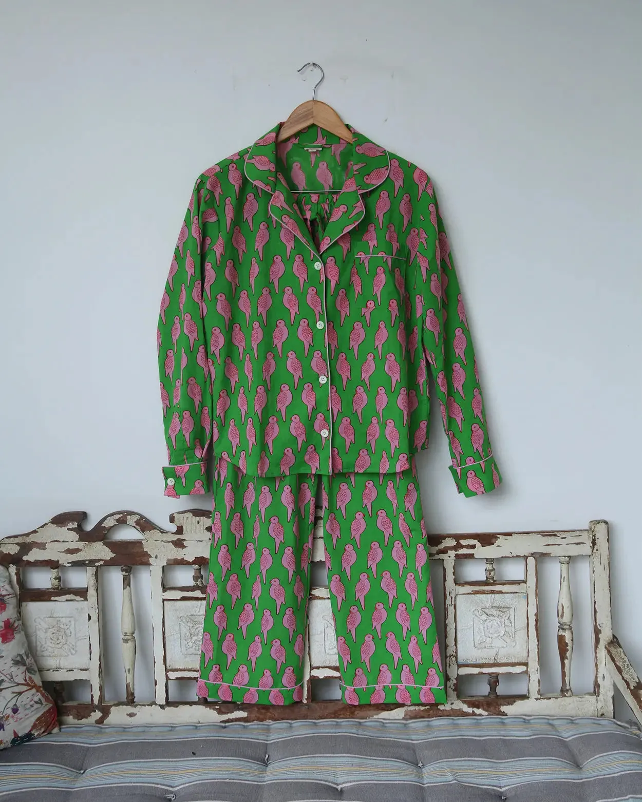 Parrot Women's Cotton Pyjama Trouser Set