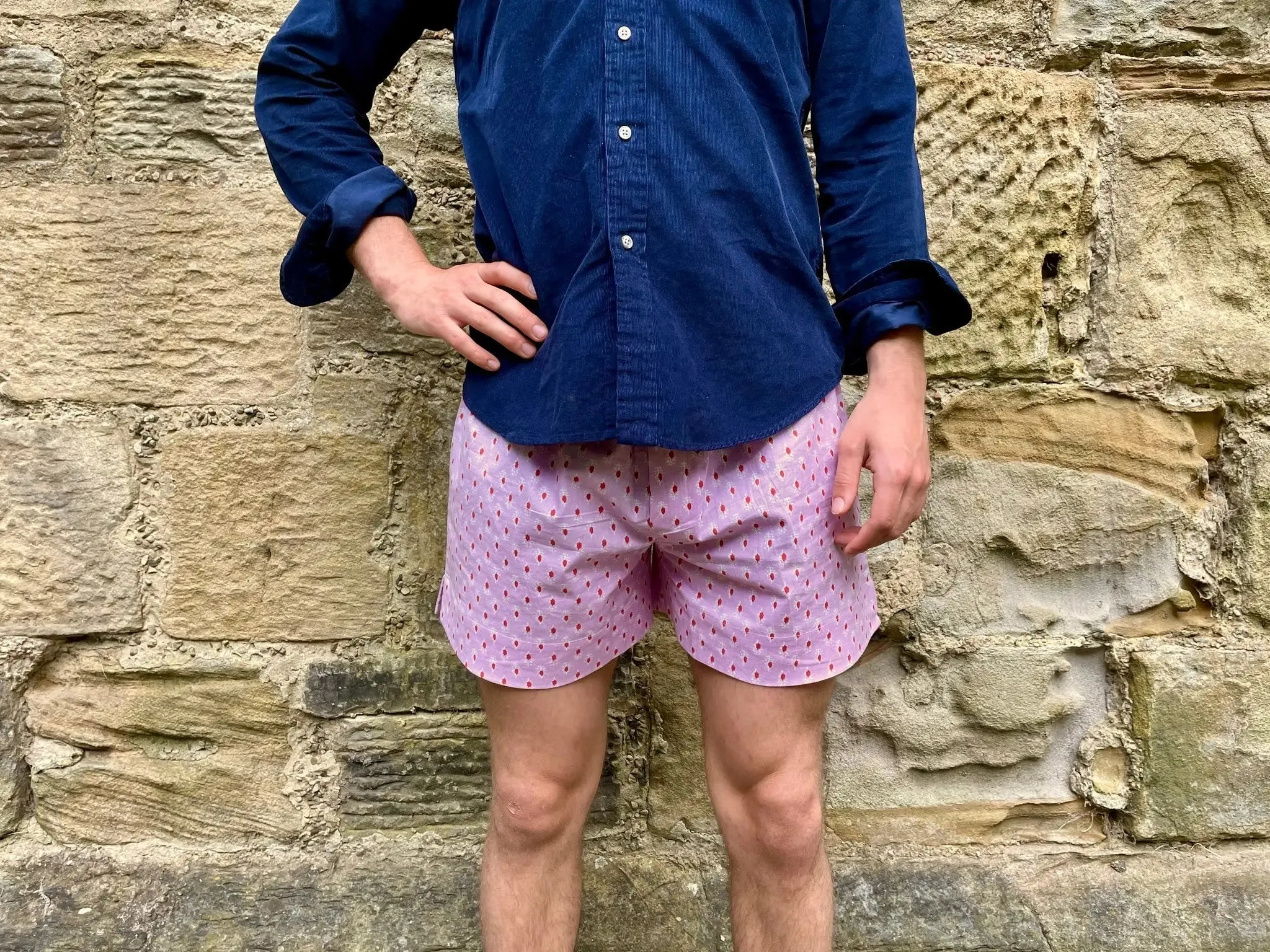 Pink 'Boxer' Unisex Shorts