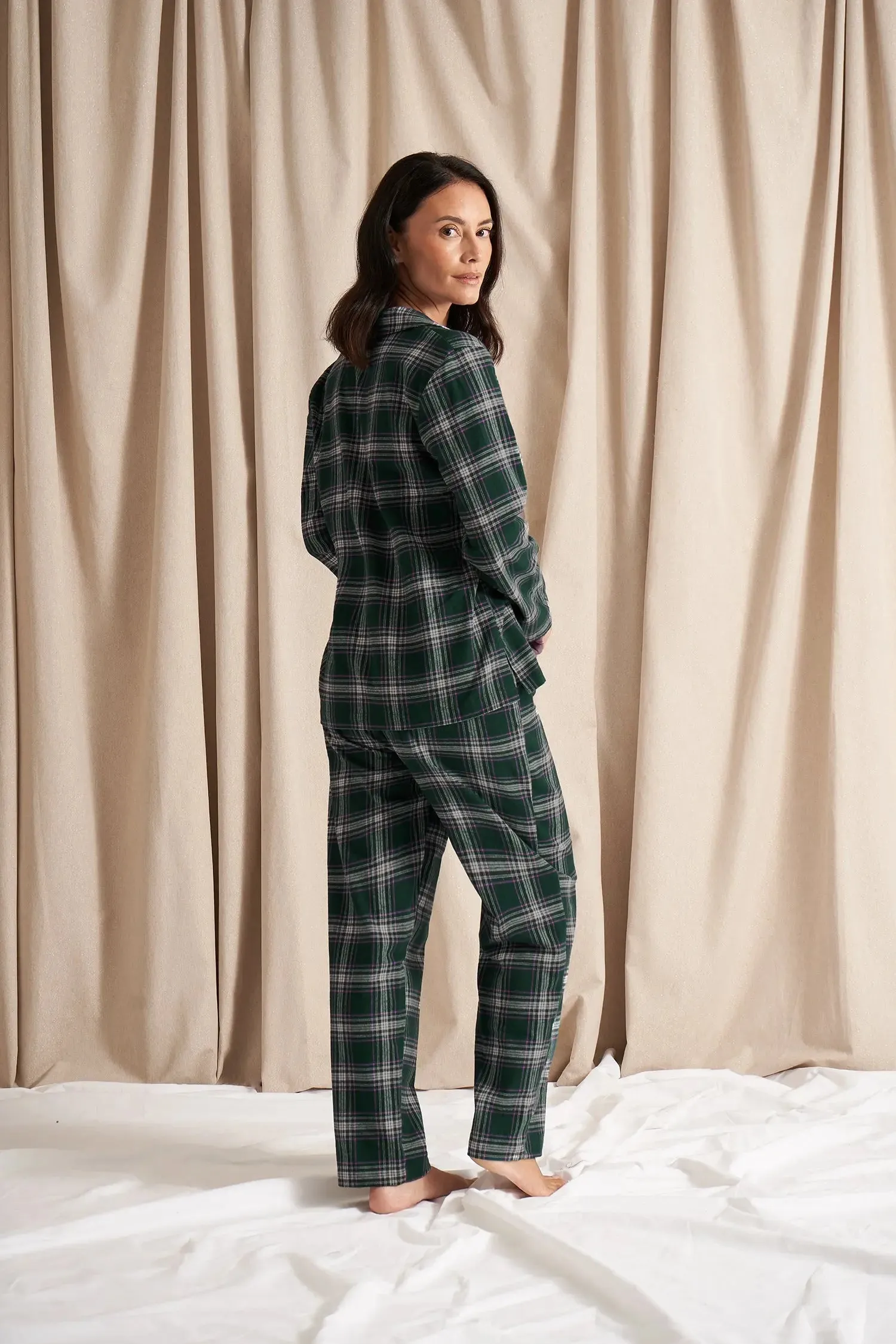 Plaid Pyjama Set in Green