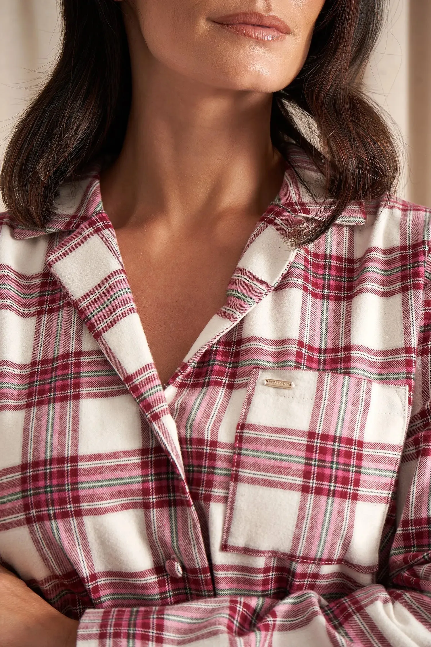 Plaid Pyjama Set in Stone