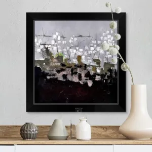 "Abstract 6631703" Black Framed Print
