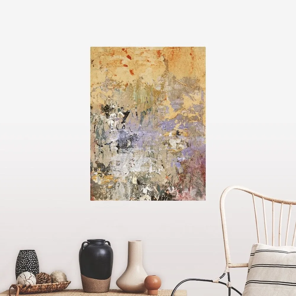 "Aged Wall VI" Poster Print - Multi