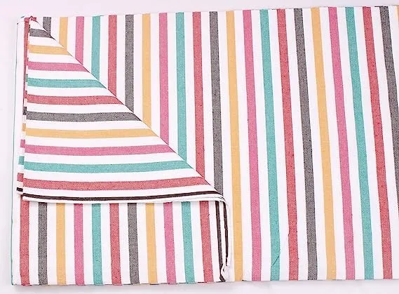 Sharan Elegance 100% Pure Cotton BlanketSingle Size/Light Weight Pure Cotton Blanket for Daily Use/Soft Bedsheet/Top Sheet/Throw Blanket Set of 1 (Multicolor)