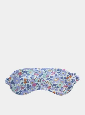 Silk Eye Mask Made With Liberty Fabric BETSY LAVENDER BLUE