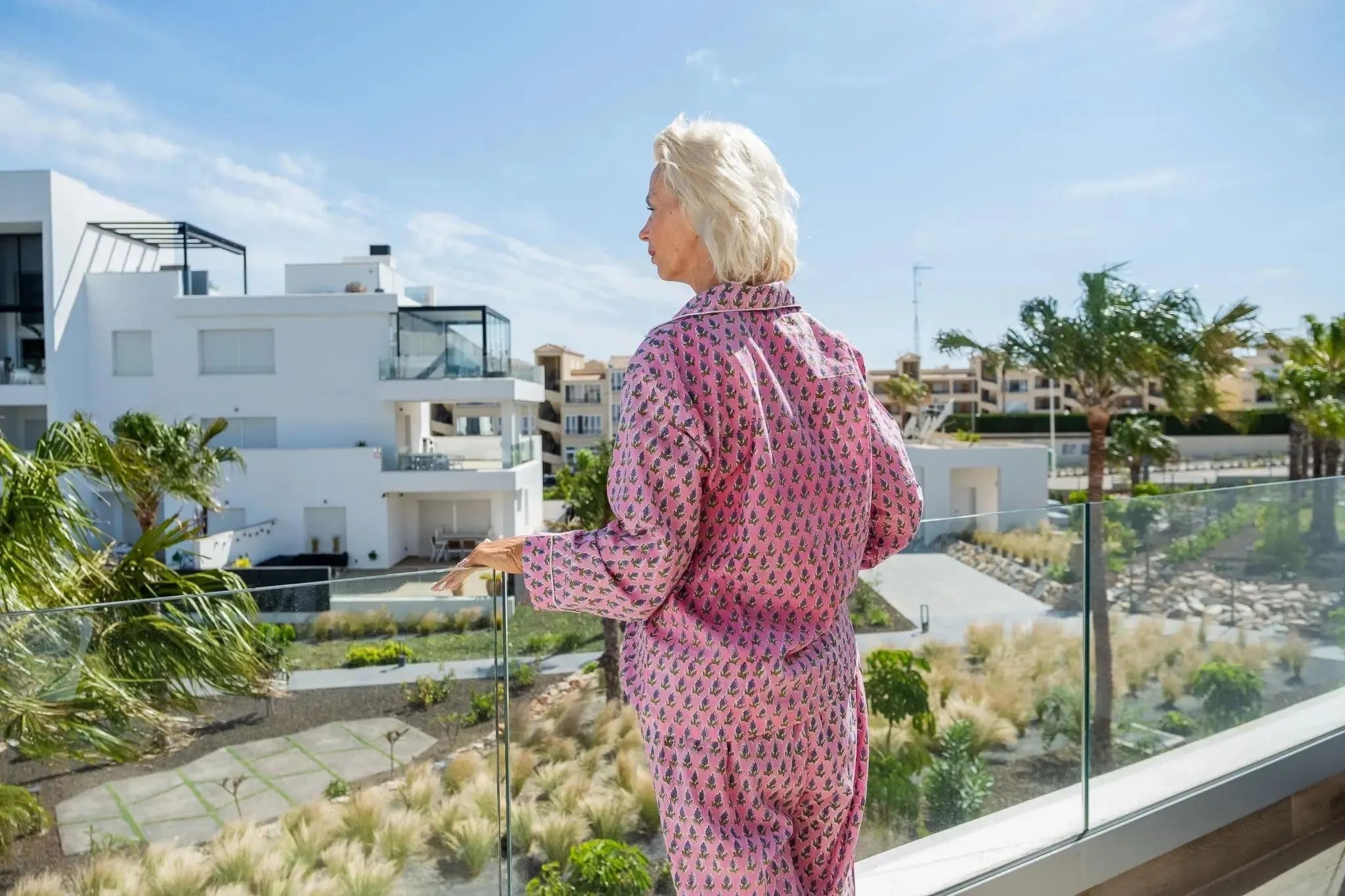 Sophie Block Print Cotton Pyjamas