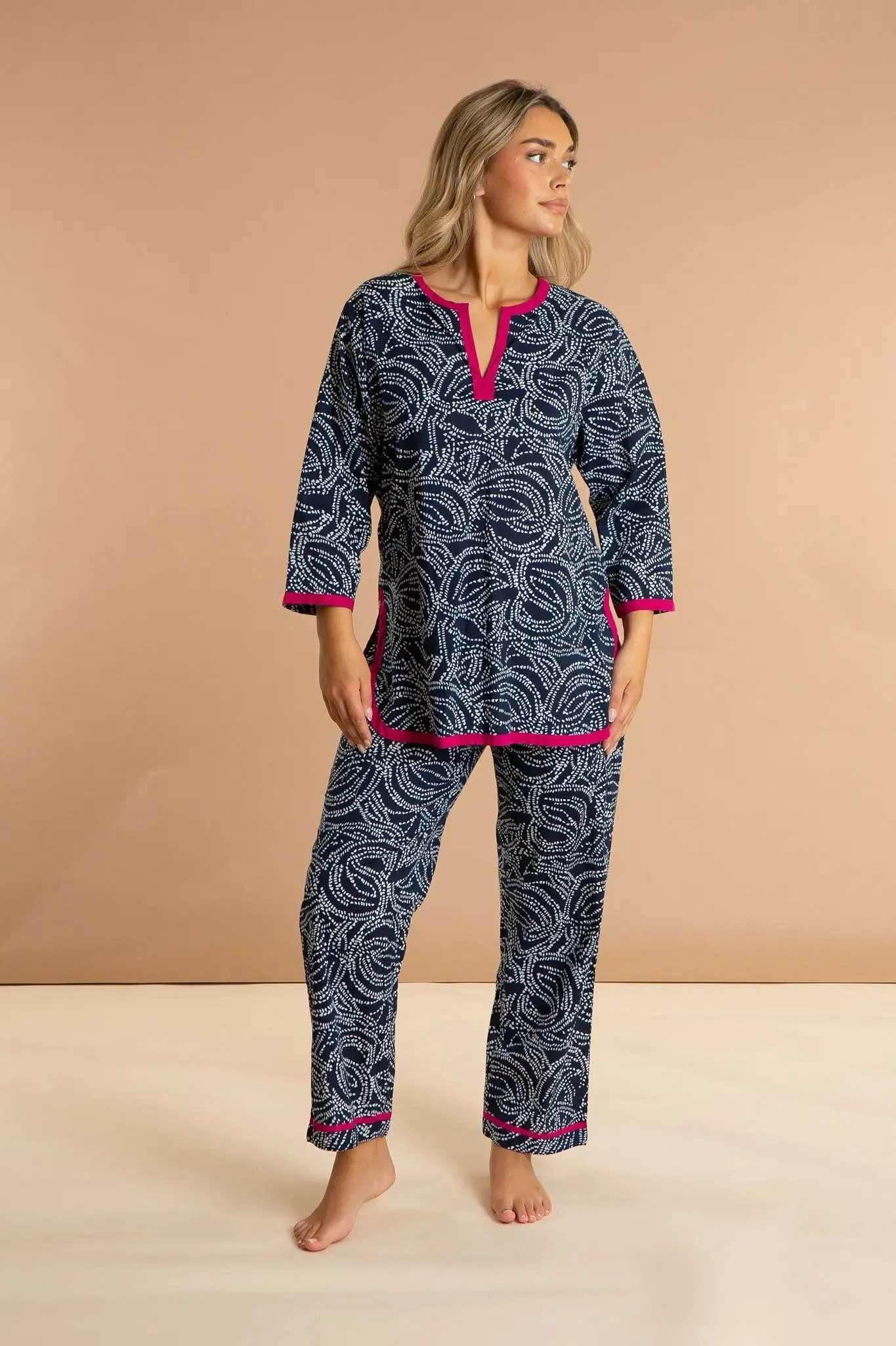 Starry Night Women's Cotton Printed Pyjamas