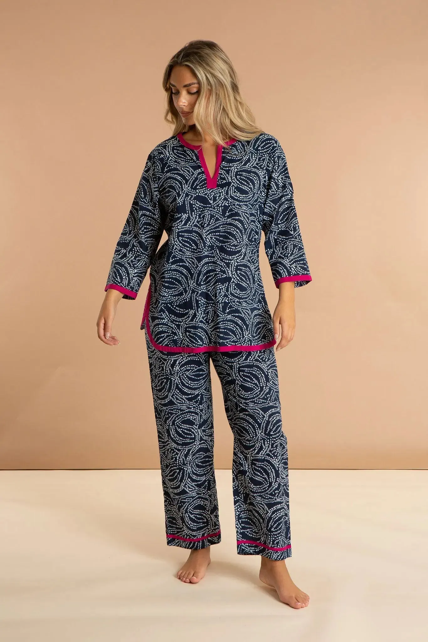Starry Night Women's Cotton Printed Pyjamas