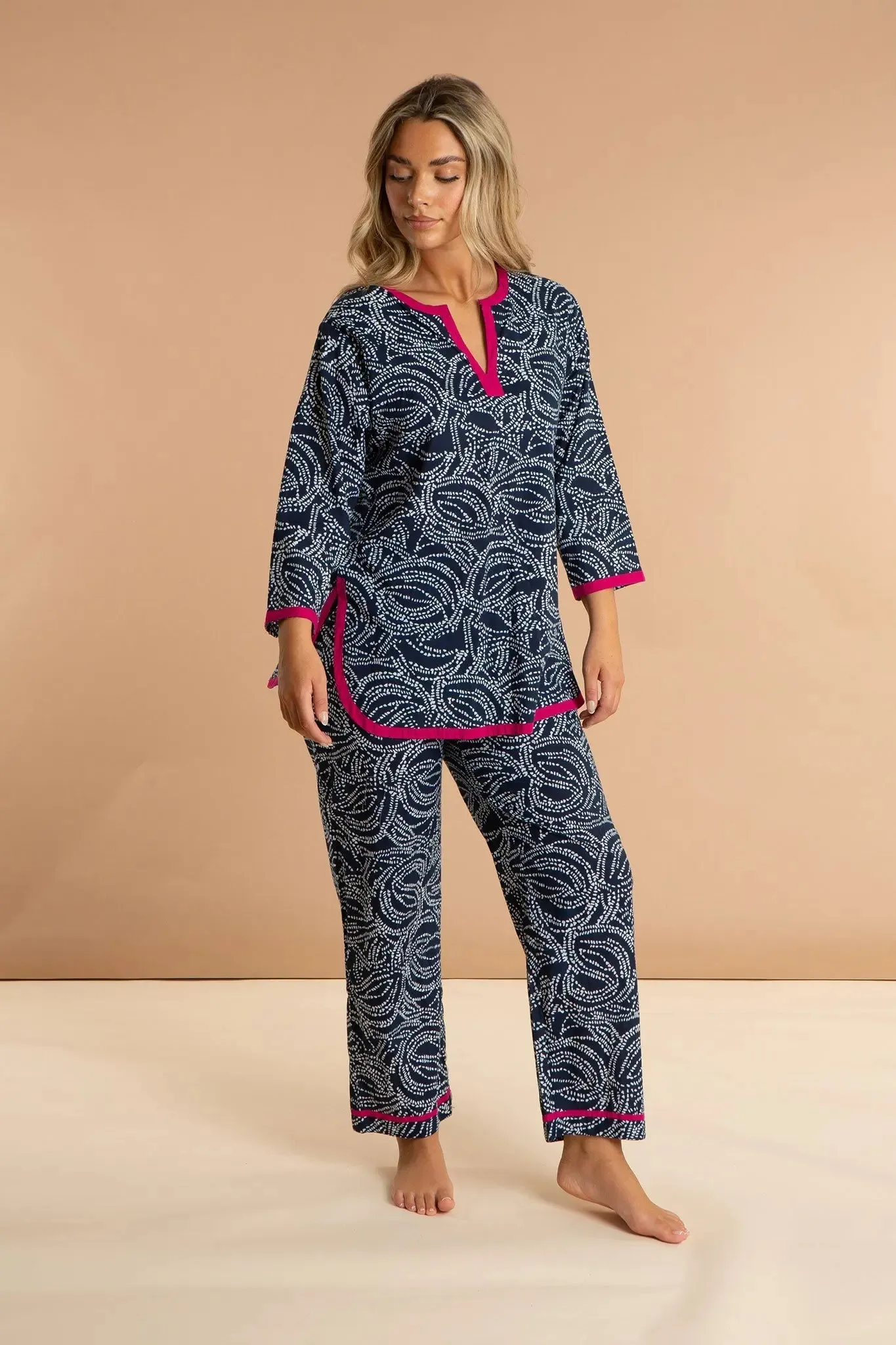 Starry Night Women's Cotton Printed Pyjamas