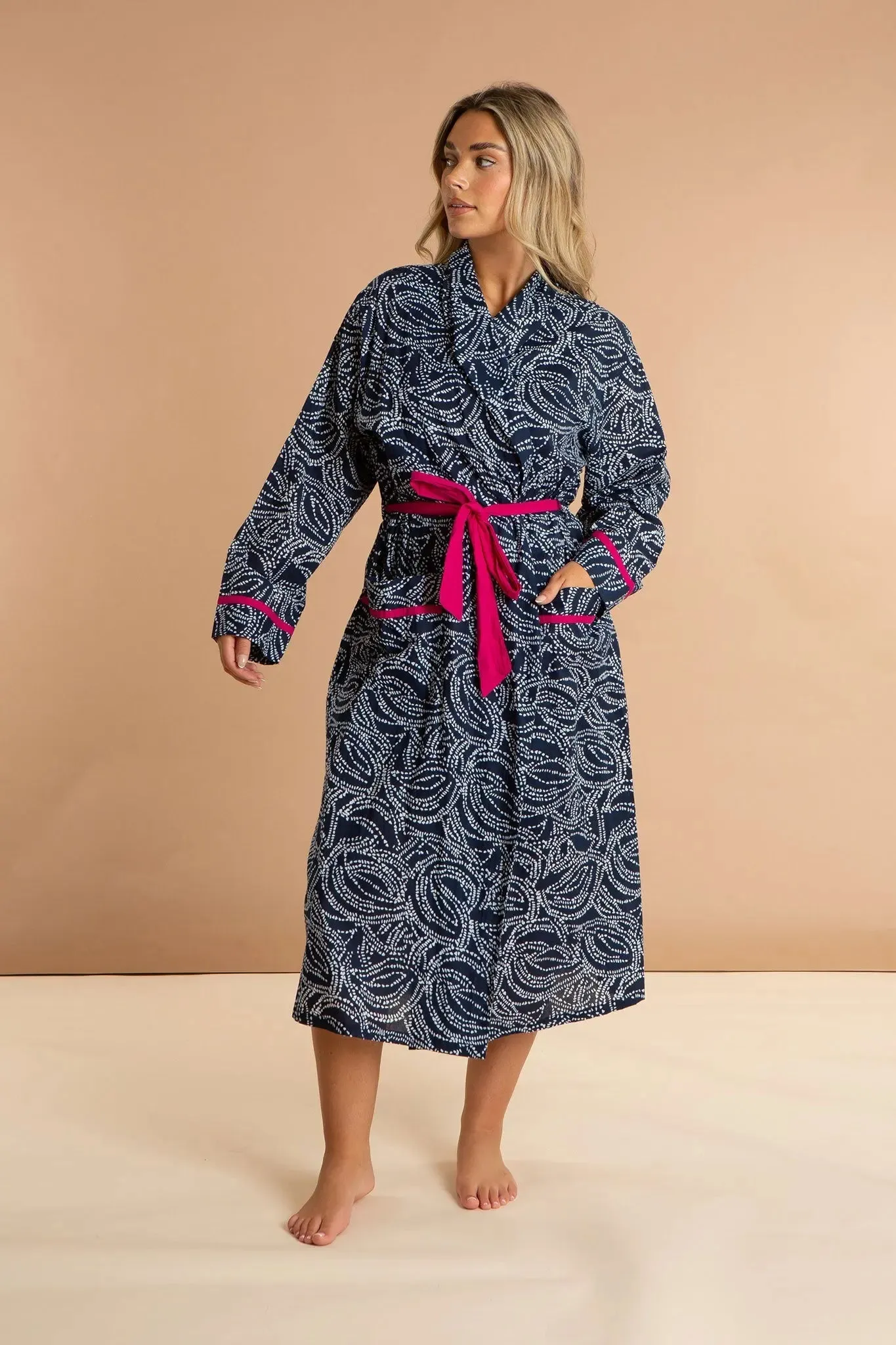 Starry Night Women's Cotton Robe