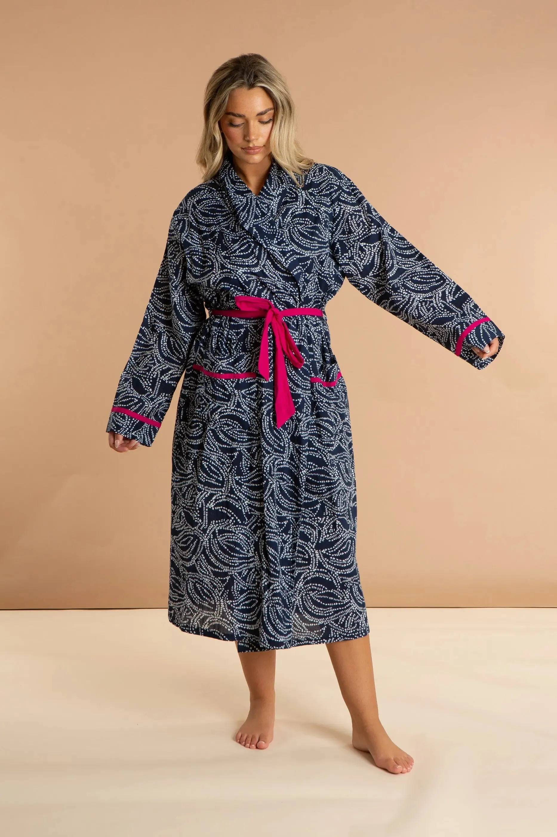 Starry Night Women's Cotton Robe