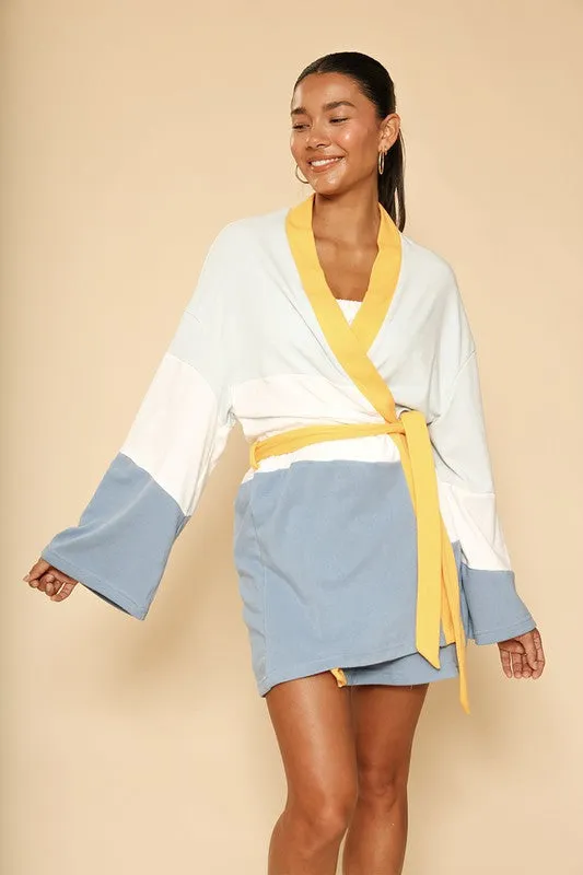Sunset terry cloth novelty robe *Online Only*