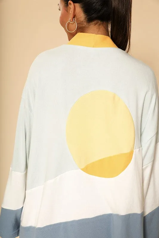 Sunset terry cloth novelty robe *Online Only*