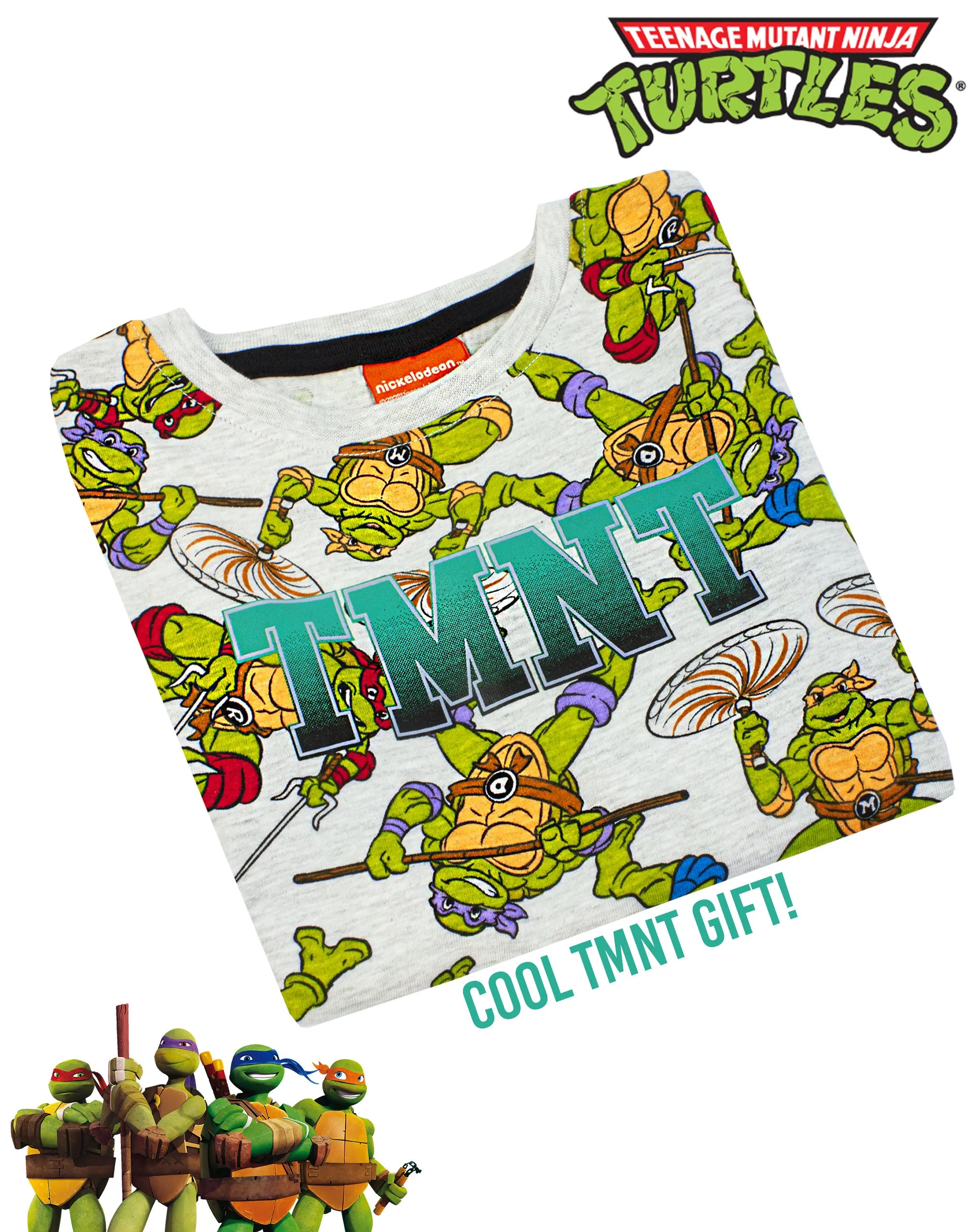 Teenage Mutant Ninja Turtles All Over Print Boy's Kids Pyjamas Set
