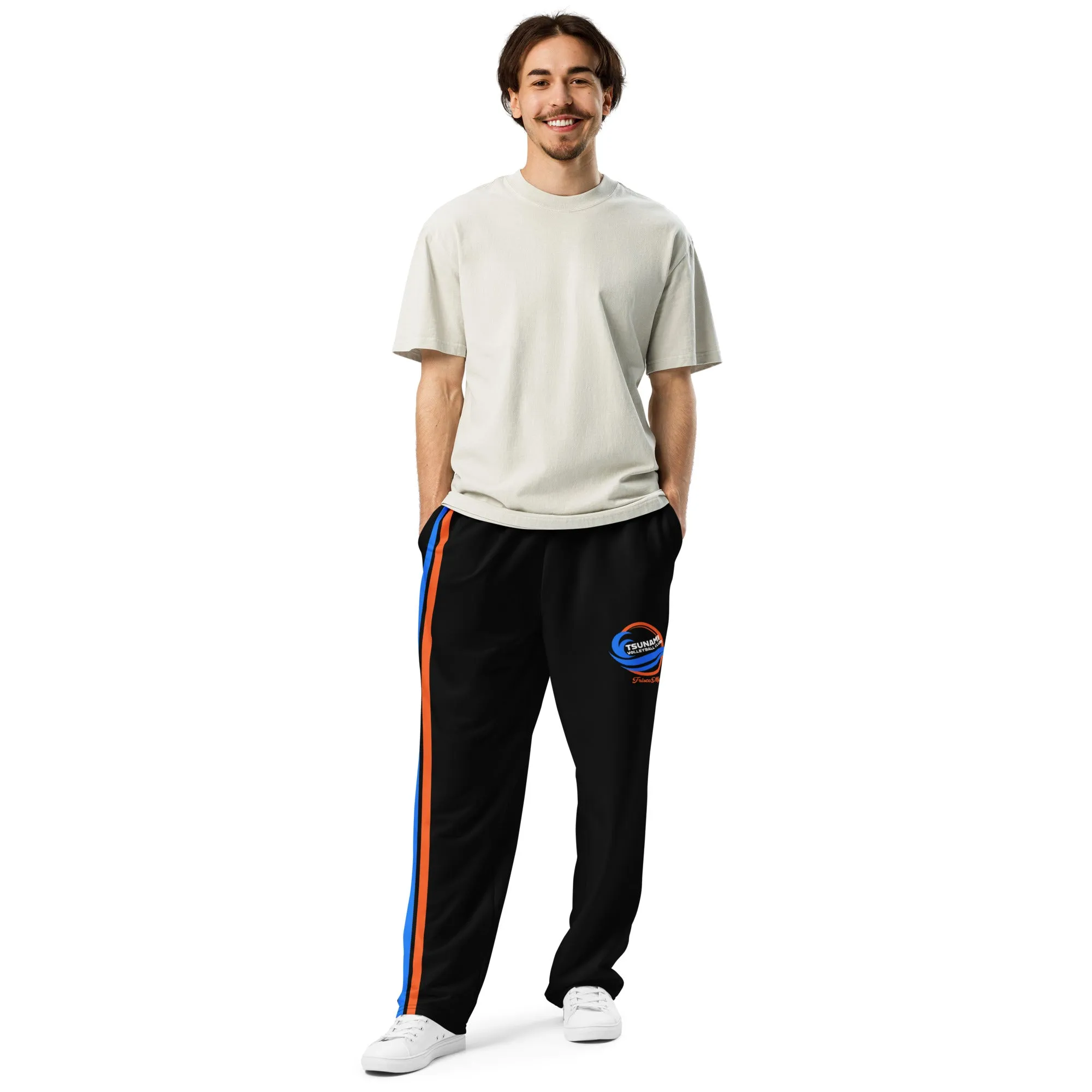 Tsunami Racing Stripe Wide-Leg Joggers