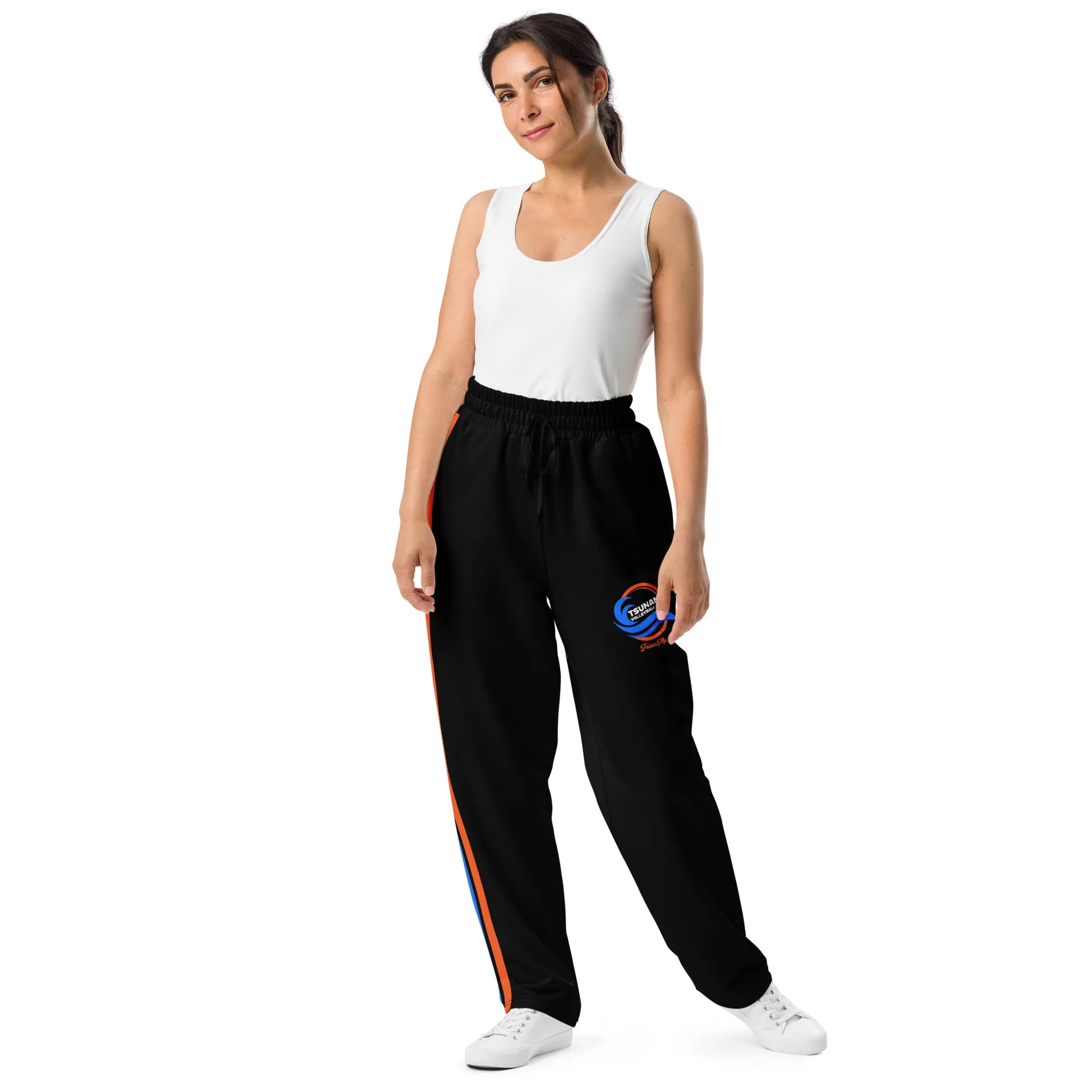Tsunami Racing Stripe Wide-Leg Joggers