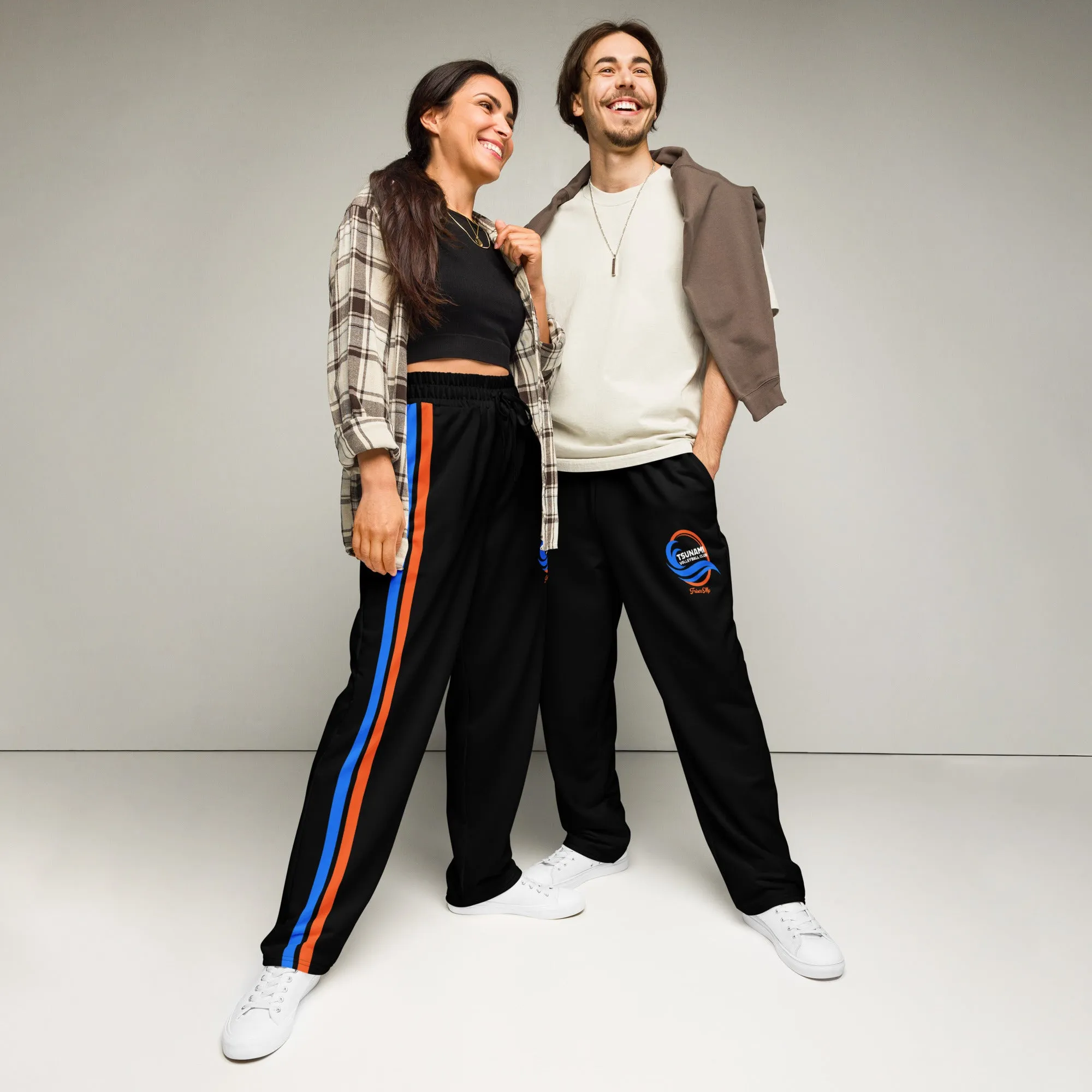 Tsunami Racing Stripe Wide-Leg Joggers