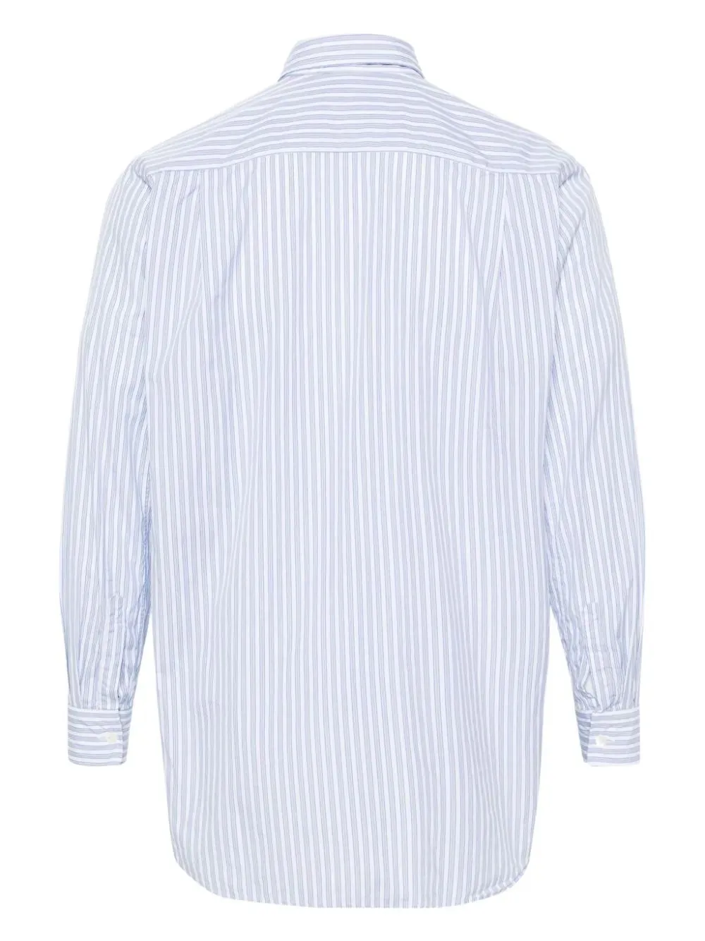 Unisex Striped Shirt Black Heart - Light Blue