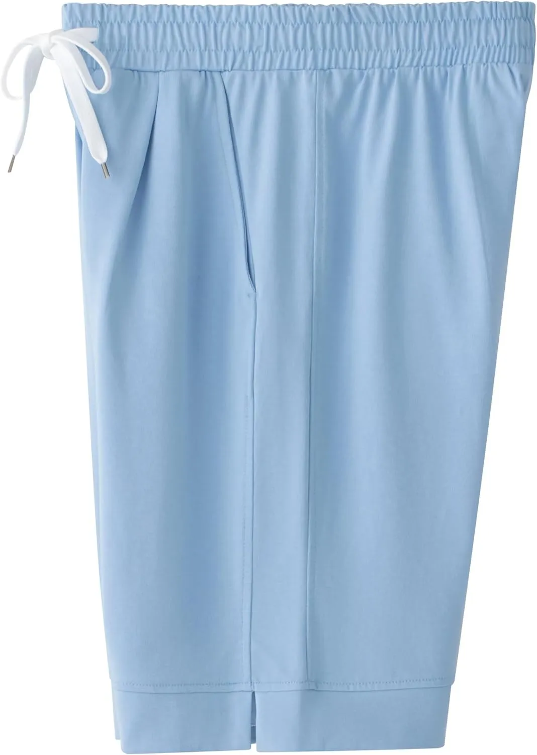 Vcansion Women's Casual Cotton Elastic Waist Drawstring Bermuda Shorts with Pockets