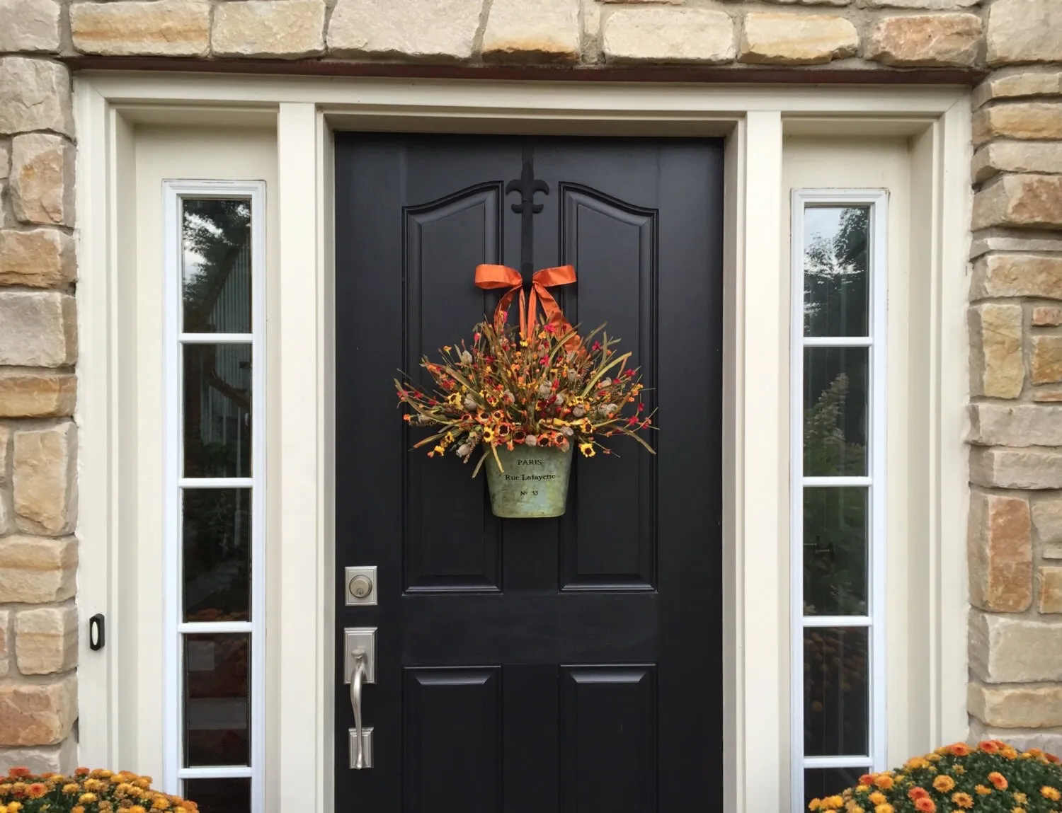 Vintage-Inspired Fall Basket Wreath