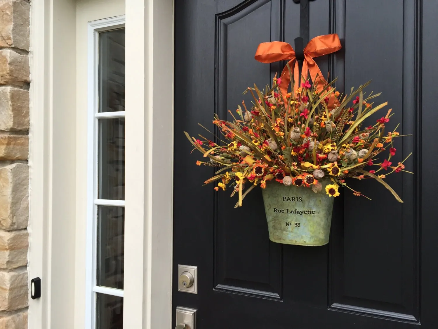 Vintage-Inspired Fall Basket Wreath