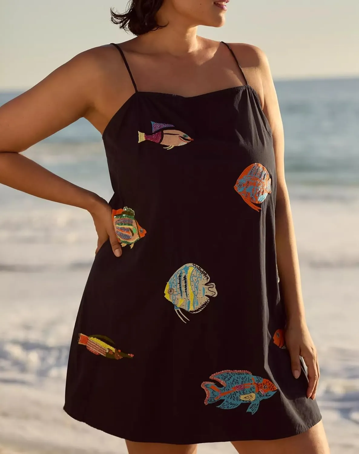 Women Floral Cami Mini Dress Boho Flowy Spaghetti Strap Vacation Short Dresses Y2k Loose Graphic Slip Sundress