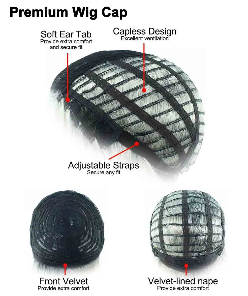 Womens Short Black Bob Wig | Party Ready Fancy Cosplay Halloween Wig | Premium Breathable Capless Cap